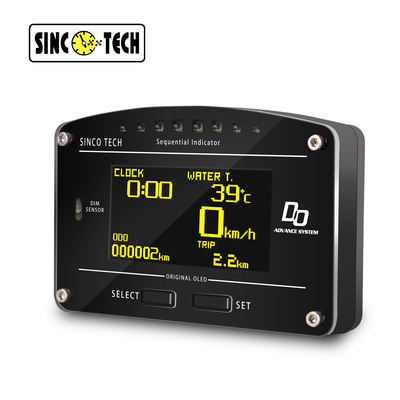Turbo Psi Digital Turbo Boost Gauge Sinco Tech DO907 OLED Display Car Dashboard