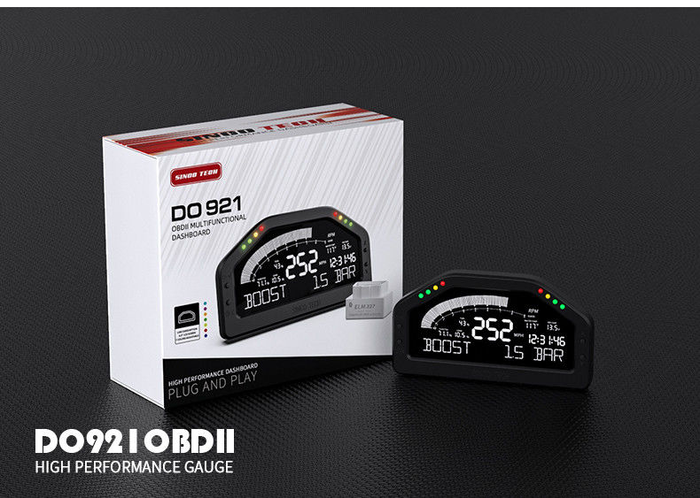 DO921 OBD2 ABS 12V Fuel Level Race Car Dashboard With OBDII System
